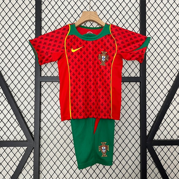 Camiseta Portugal Primera equipo Niño Retro 2004